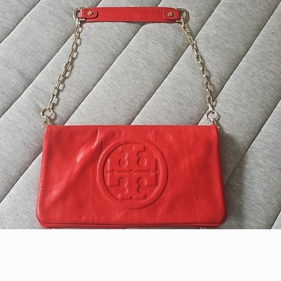 Tory Burch Red Clutch - Picture 2 of 9